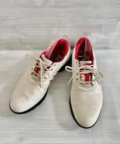 adidas アディダス ゴルフシューズ ホワイト レッド 24.0cm