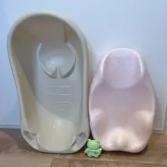 美品✨ ベビーバスセット バスマット　温度計付き バスタブ チェア 新生児
