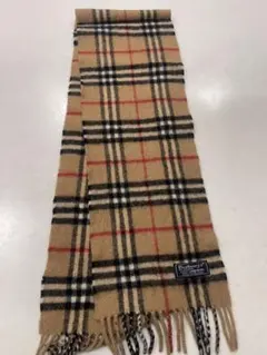 Burberry's チェック柄マフラー ウール100%