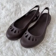 廃盤品　crocs マリンディ　パンプス　フラット　ブラウン　w6 22cmのサムネイル