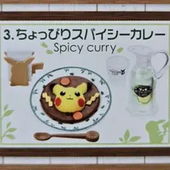 ポケモン　ピカチュウの木漏れ日カフェ　ちょっぴりスパイシーカレー　【内袋未開封】