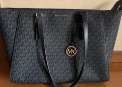 マイケルコース トート ウィズ ラップトップケース ラージ ネイビー