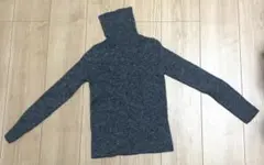 UNIQLO グレー タートルネックセーター M ユニクログレー タートルネック