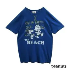 peanutsピーナッツTシャツ 90sヴィンテージ古着SNOOPYプリントロゴ