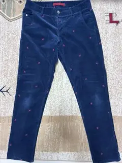 Arnold Palmer コーデュロイパンツ ネイビー 刺繍のサムネイル