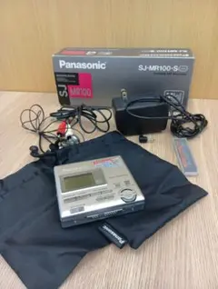 Panasonic ポータブルMDレコーダー SJ-MR100-S 本体