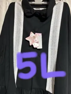 5 L新品未使用品　星名桜子しまむらコラボポンチョ黒