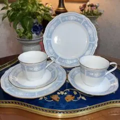 NORITAKE　レースウッドゴールド　カップソーサー2客 プレート2枚 セット