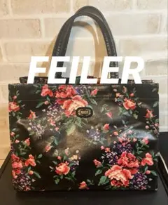 《美品級》FEILER フェイラー 花柄 ハンドバッグ