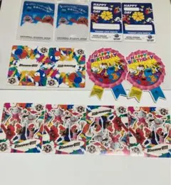 usj25周年ステッカー 誕生日　思い出カード　12枚セット