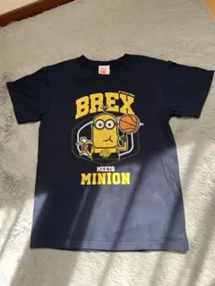 BREX MEETS MINION Tシャツ 半袖ネイビー バスケ　150㎝