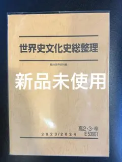 【新品未使用】世界史文化史総整理 駿台テキスト