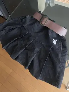 PLAYBOY プリーツスカート ベルト付き 韓国風 制服風 S〜M相当のサムネイル