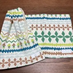 給食セット　巾着　ランチョンマット　40×50　北欧　幾何学模様　給食袋