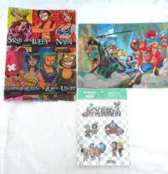 ワンピース A4クリアファイル& オリジナルクリアシールセット