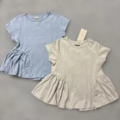 petit main ペプラムTシャツ 110cm 2枚セット 双子
