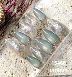 6ネイルチップ　ニュアンスネイル　大理石ネイル　マグネットネイル　ミラーネイル