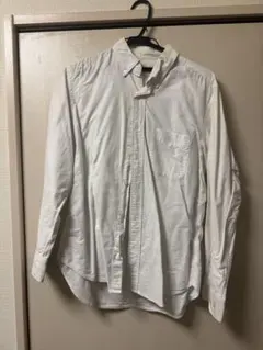 【定価1,500円】 ユニクロ ホワイト ボタンダウンシャツ 長袖