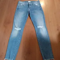 MOTHER♥ストレートデニム ダメージ加工