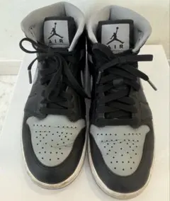 NIKE Air Jordan 1 Mid ブラック×グレー　23.5cm