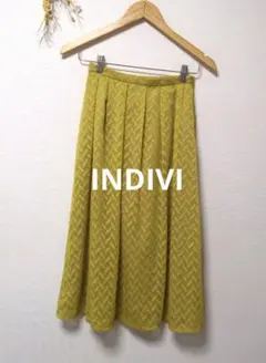 INDIVI インディヴィ ロングスカート フレア お洒落