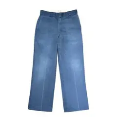 【W32 L30】80s USA製 ディッキーズ 874 ワークパンツ ネイビー