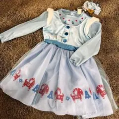 【新品 未使用】アナと雪の女王　エルサ　コスプレ　ワンピース　90サイズ