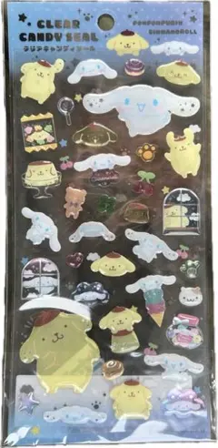 クリアキャンディシール　ぷっくりシール　ポムポムプリン　シナモン　正規品