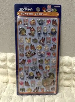 正規品　ボンボンドロップシール　mini ズートピア