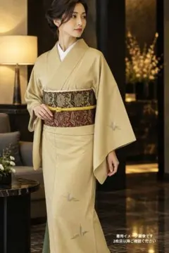 美品 正絹単衣 服部光擴作 毛万筋江戸小紋 江戸小紋 極毛万筋 上質