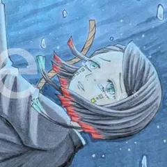 手描きイラスト　魘夢　鬼滅の刃　『落ちていく　落ちていく　夢の中へ』　創作　原画