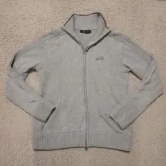 美品 Tommy グレー ジップアップセーター M