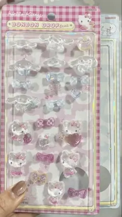【正規品】ボンボンドロップシール　サンリオ　キティ　シナモン おすそ分け