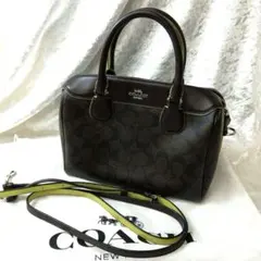 COACH シグネチャー 2way ミニボストンバッグ - メルカリ