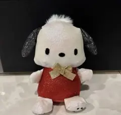 ポチャッコ ぬいぐるみ マスコット キーホルダー ラメ レッド