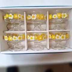花柄デザートカップ 6個セット