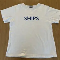 SHIPS ロゴ刺繍 Tシャツ ホワイト Sサイズのサムネイル