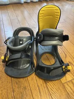 スノーボードビンディング グレー/イエロー