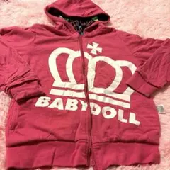 BABYDOLL ピンク パーカー S