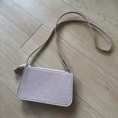 【格安】H&M ピンク クロコダイルエンボス ショルダーバッグ