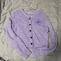 mardi mercredi カーディガン　パープル