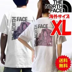 ノースフェイス Tシャツ 白 バックプリント 海外XL 日本3L相当 ph