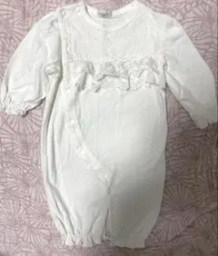 美品　カバーオール　ドレスオール　50cm 白 ホワイト