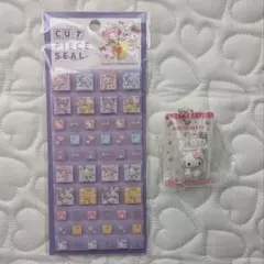 サンリオ カットピースシール パッケージミニチュアコレクション【2点セット】