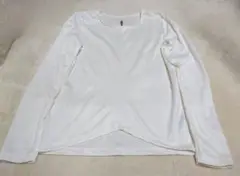 espace de calma M ホワイト 長袖Tシャツ