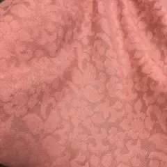綿レースジャガーおり生地2メートルオレンジ