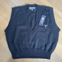 ニットベスト ブラック