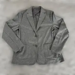 UNIQLO グレー シングルボタンジャケット