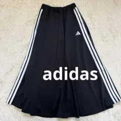 美品✨アディダadidas フレアスカート　ロングスカート　ブラック　Sのサムネイル