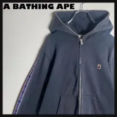 00s A BATHING APE イエロー チェック柄 ダブルジップ パーカー - メルカリ